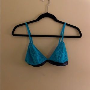 Blue Calvin Klein bralette